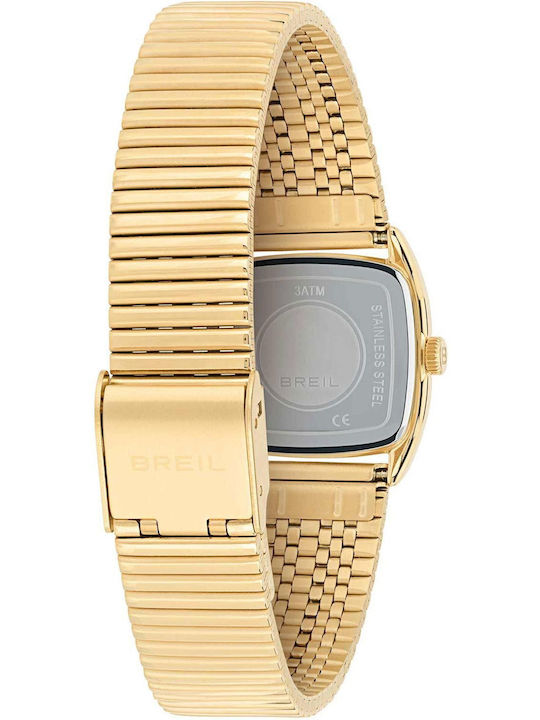 Breil Men's Battery Watch with Gold Stainless Steel Bracelet