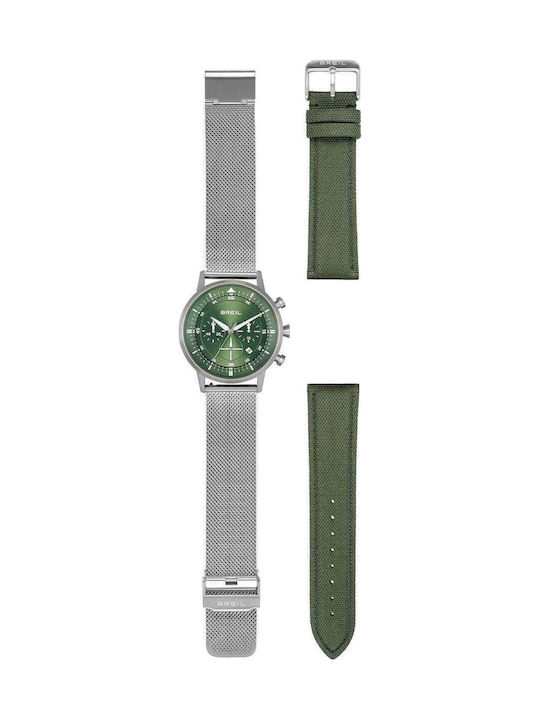 Breil Six.3.nine Men's Battery Chronograph Watch With Silver Steel Bracelet