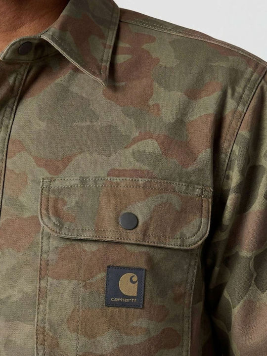 Long Sleeve Shirt Camo Green