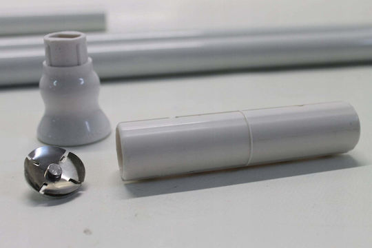 Wenko Teleskopische Duschvorhangstange aus Aluminium Weiße