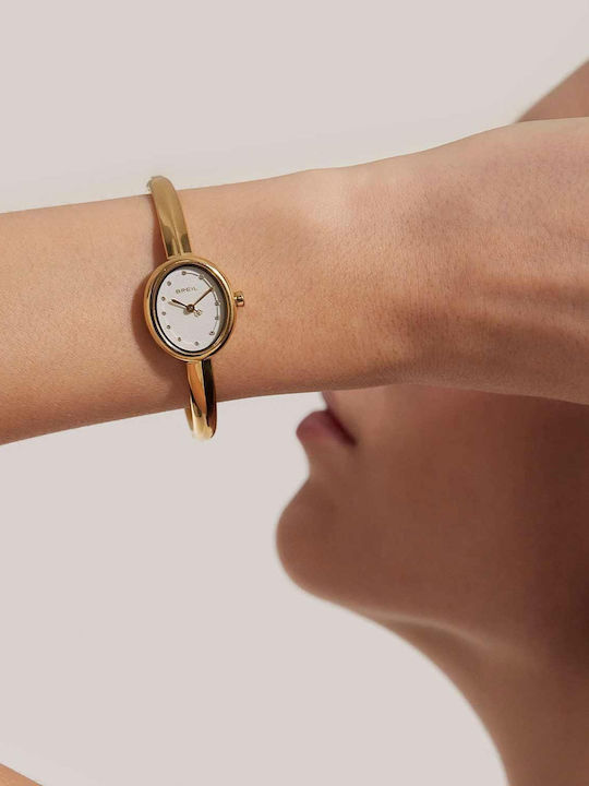 Breil Women's Watch Battery with Gold Stainless Steel Bracelet Breil Women's Watch Battery with Gold Stainless Steel Bracelet