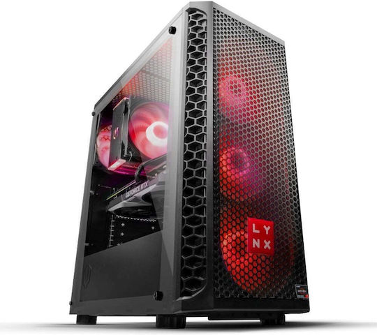 Lynx Challenger Гейминг Настолен Компютър (Ryzen 7-5700X/32GB DDR4/1.0TB SSD/GeForce RTX 5070/W11 Home)