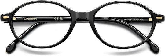 Damen Acetat Brillengestelle Schwarz 3116 807
