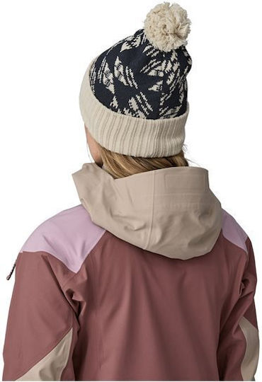 Pom Pom Beanie Unisex Strickmütze in Blau Farbe