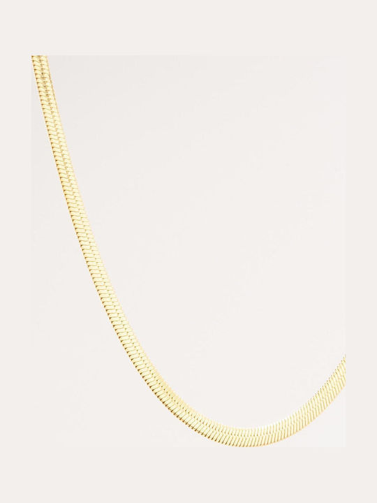Late Again Necklace With Snake Design Made Of Gold Plated Steel Late Again Necklace With Snake Design Made Of Gold Plated Steel