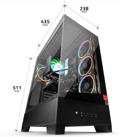 Lynx Challenger Гейминг Настолен Компютър (Ryzen 5-7600X/32GB DDR5/1.0TB SSD/GeForce RTX 5060/W11 Home)
