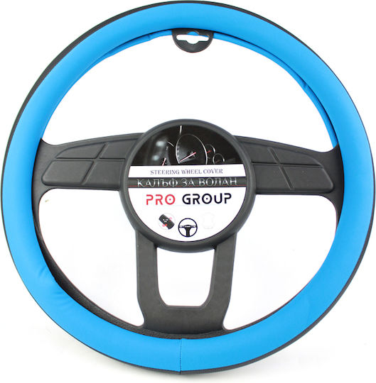 Husă pentru volan auto 38 Cm Negru Albastru 381