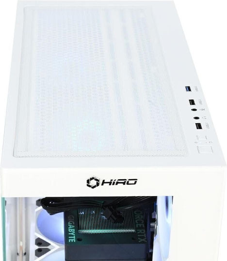 Hiro Aurora Гейминг Настолен Компютър (i5-14400F/16GB DDR5/1.0TB SSD/GeForce RTX 5070/W11 Home)