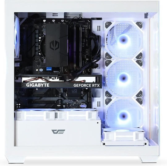 Hiro Aurora Гейминг Настолен Компютър (i5-14400F/32GB DDR5/1.0TB SSD/GeForce RTX 5050/W11 Home)