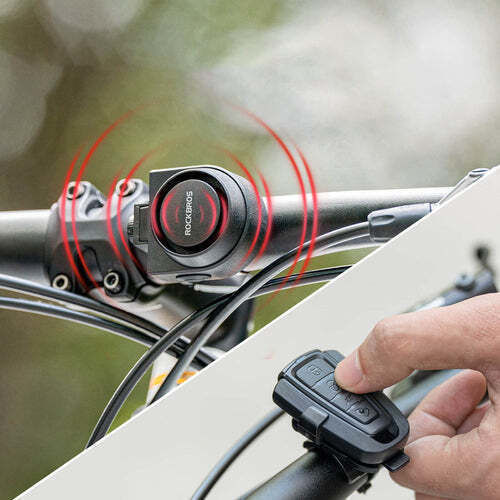 Rockbros A2 Bicycle Bell 115 Db Alarm Usb-c Remote Control Black