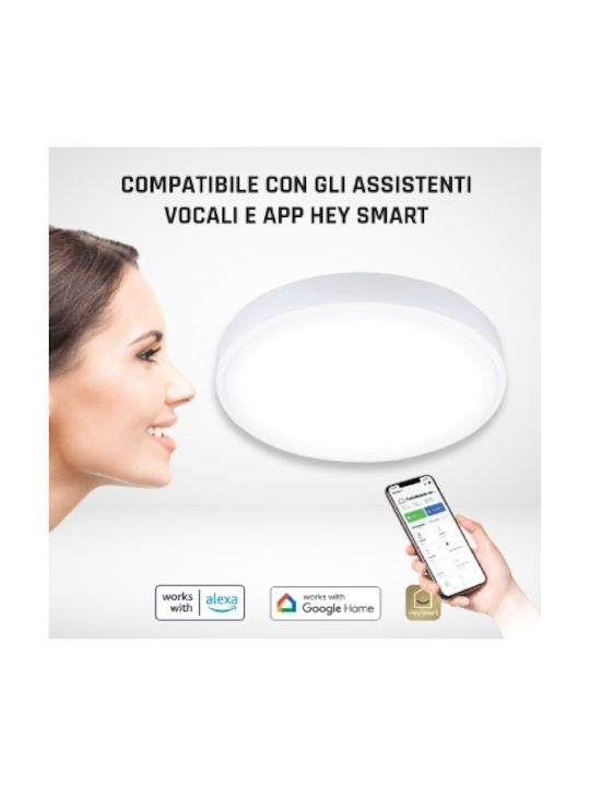 GBC Smart Πλαφονιέρα Οροφής με Ενσωματωμένο LED