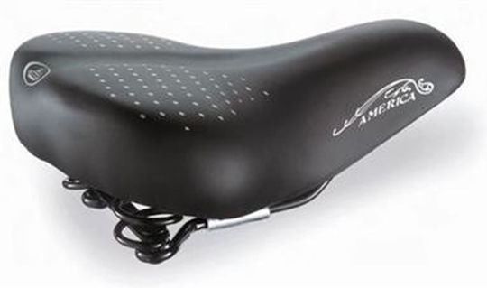 Monte Grappa America Black Bicycle Saddle City