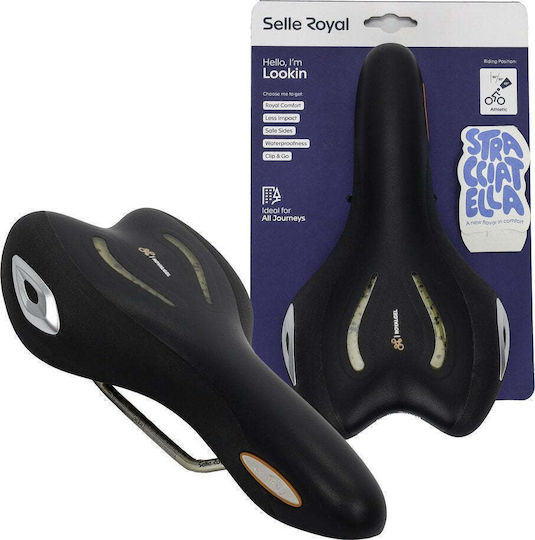 Selle Royal Fahrradsattel Schwarz mit Gel 279 x 160 mm
