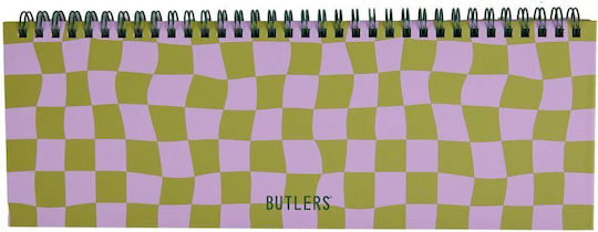 Butlers Εβδομαδιαίο Planner Μωβ 11x30εκ.