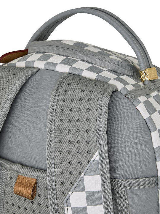 Sprayground Σχολική Τσάντα Πλάτης Γυμνασίου - Λυκείου EMBOSSED CHECK CREAM DLXSV