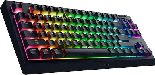 Razer Blackwidow V4 Безжична Гейминг Механична Клавиатура Tenkeyless с Razer Orange Превключватели и RGB Осветление (Английски UK) Оранжева