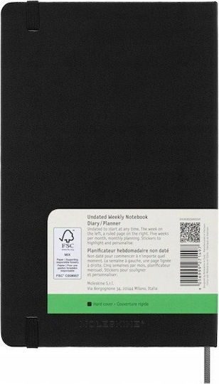 Moleskine Бележник A5 с Твърда Корица Черен