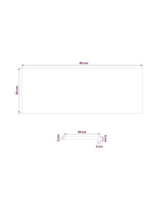 Παράθυρα 2 Τμχ Καφέ 80 X 30 X 2 Cm Στερεό Ξύλο Δρυός 42049993 Καφέ