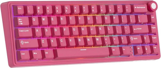 Royal Kludge R65 Гейминг Механична Клавиатура с RGB Осветление (Английски US) Розов