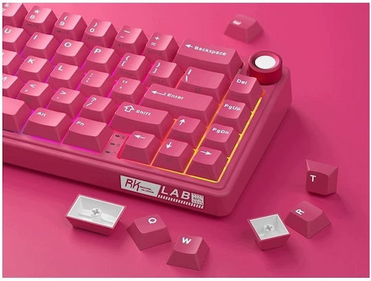Royal Kludge R65 Гейминг Механична Клавиатура с RGB Осветление (Английски US) Розов