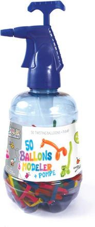 Zusammensetzung mit 50 Mehrfarbigen Luftballons