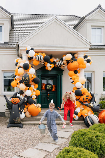 PartyDeco Halloween Folien Luftballon Jumbo Orange 152cm