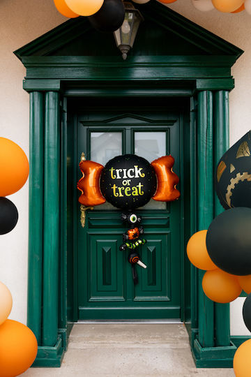 PartyDeco Halloween Folien Luftballon Jumbo Orange 161cm