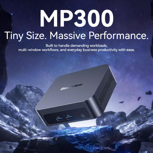 BlackView Мини Компютър (Core 5 210H/16GB DDR4/512GB SSD/W11 Pro)