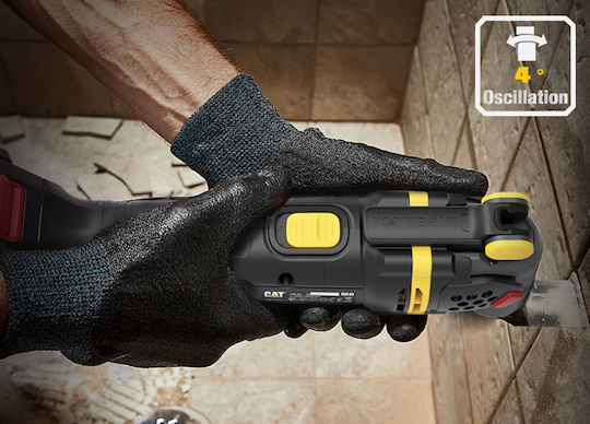CAT DX41B Παλινδρομικό Πολυεργαλείο Brushless 18V 1x4Ah με Ρύθμιση Ταχύτητας