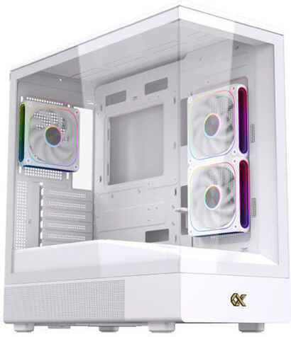 Xigmatek Sun Arctic Gaming Midi-Turm Computergehäuse mit Seitenfenster Weiß