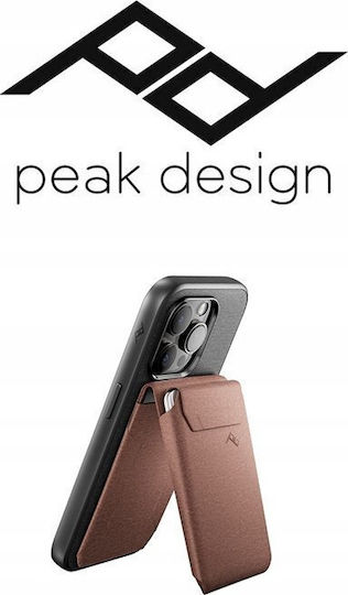 Peak Design Peak Design Mobile Wallet Stand Portofel Magnetic pentru Telefon Suport Roșu