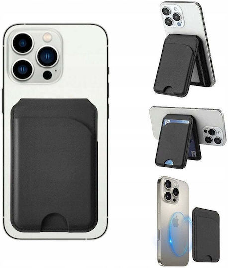 Husă Magnetică Pentru Telefon Jabees MagSafe 4 Carduri Rfid Portofel Magnetic Magwallet Secure Albastru Închis