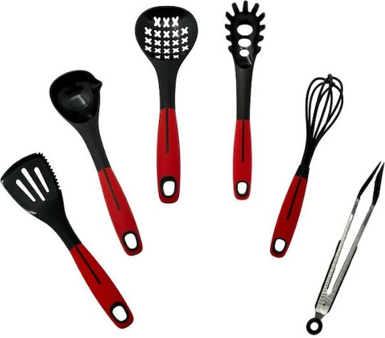 Cooking Utensil Set Made Of Silicone With Stand 7 Pieces Black