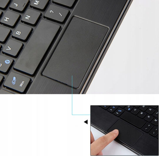 Калъф 4kom L Магнитна Клавиатура Samsung Galaxy Tab S10 Fe Plus 13.1 Bluetooth Touchpad Cfs10p