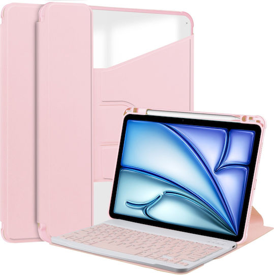 Калъф 360° Клавиатура 4kom L Apple iPad 10.9 2022 Gen 10 11 2025 A16 Gen 11