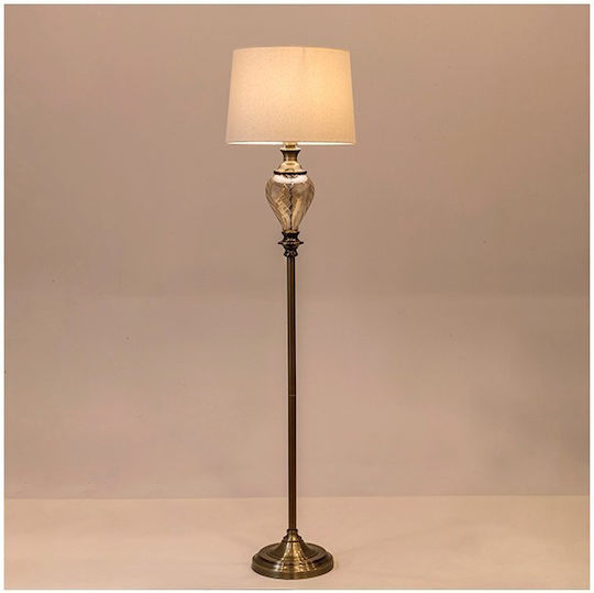Eurolamp Estheti Φωτιστικό Δαπέδου Υ162xΜ40εκ. Λευκό