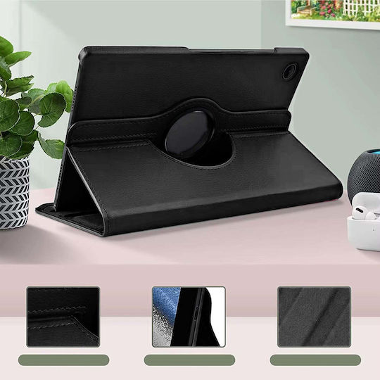 4kom L Калъф за таблет 360 Въртящ се Капак Lenovo Tab M10 10.1 2022 3-то поколение Tab M10 Plus 2022 3-то поколение Черен Защитен Стойка