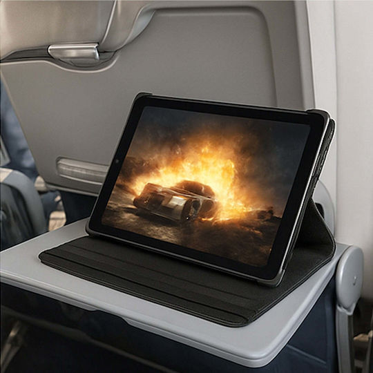 4kom L Калъф за таблет 360 Въртящ се Капак Lenovo Tab M10 10.1 2022 3-то поколение Tab M10 Plus 2022 3-то поколение Черен Защитен Стойка
