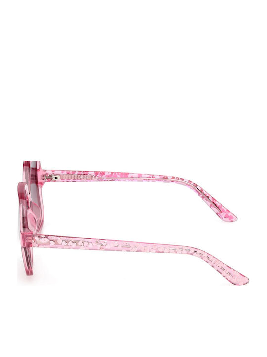 Guess Unisex Ochelari de Soare Cu Ramă Roz și Lentilă Roz