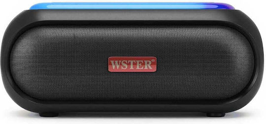 WSTER JC-830 Bluetooth Lautsprecher 40W mit Betriebszeiten (maximal) bis 15 Stunden Schwarz