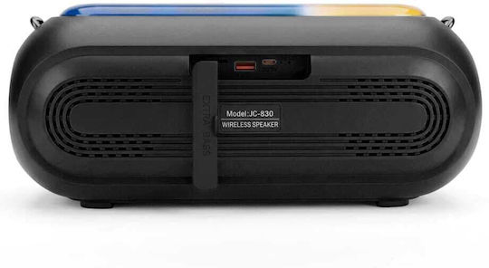 WSTER JC-830 Bluetooth Lautsprecher 40W mit Betriebszeiten (maximal) bis 15 Stunden Schwarz