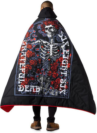 686 Водоустойчиво Одеяло С Качулка Пухено Grateful Dead Червено