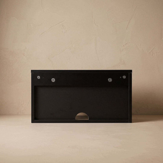 Нощно Шкафче Cmk Meble Дървено Черно 21.5x40x30см
