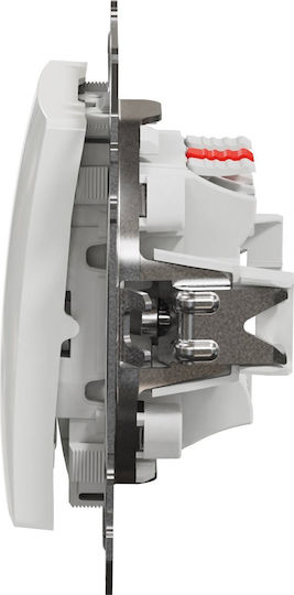 Schneider Electric Sedna Bell Push Button with Frame in White Colour SDD211131