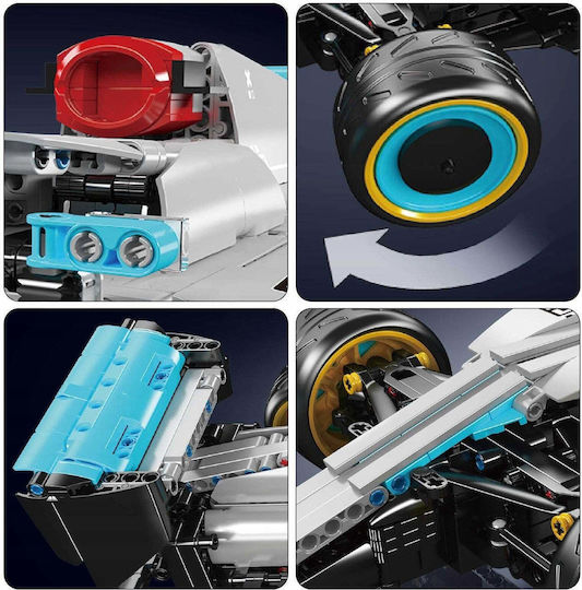 Mould King Cuburi de construit Formula One Racing Car pentru 14+ Ani 1257 bucăți