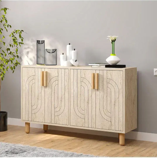 Konsolentisch Holz Braun M120xB30xH75cm