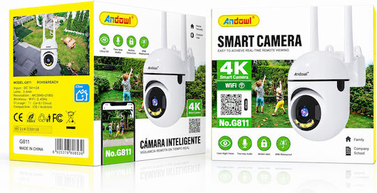 Andowl G811 IP Surveillance Camera Wi-Fi 4K with Two-Way Communication