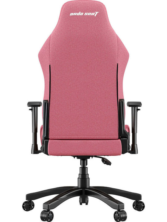 Anda Seat Luna Large Fabric Gaming Chair with Adjustable Arms Pink