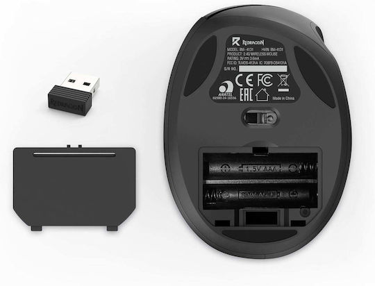 Redragon BM-4131 Ασύρματο Gaming Ποντίκι 4000 DPI Μαύρο