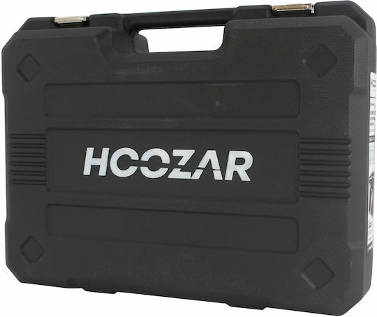 Hoozar AW06065 Ударен Акумулаторен Безчетков Двигател за Бормашина 18V 2x4Ah